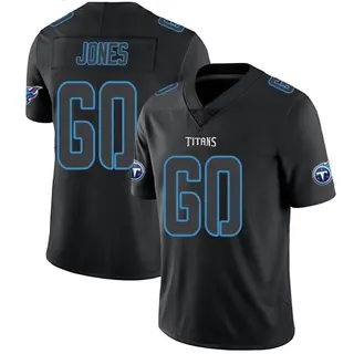 Game Women's Ben Jones Black Jersey - #60 Football Tennessee Titans Fashion  Size S