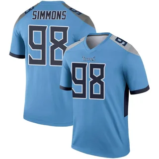 Jeffery Simmons Tennessee Titans Men's Legend Nike Jersey - Light Blue