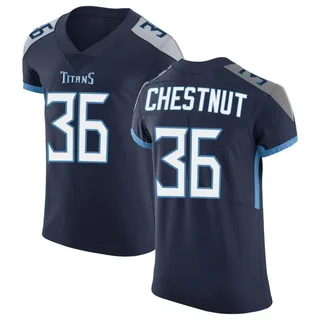 Julius Chestnut Tennessee Titans Men's Elite Vapor Untouchable Nike Jersey - Navy