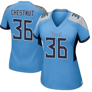 Julius Chestnut Tennessee Titans Women's Game Nike Jersey - Light Blue